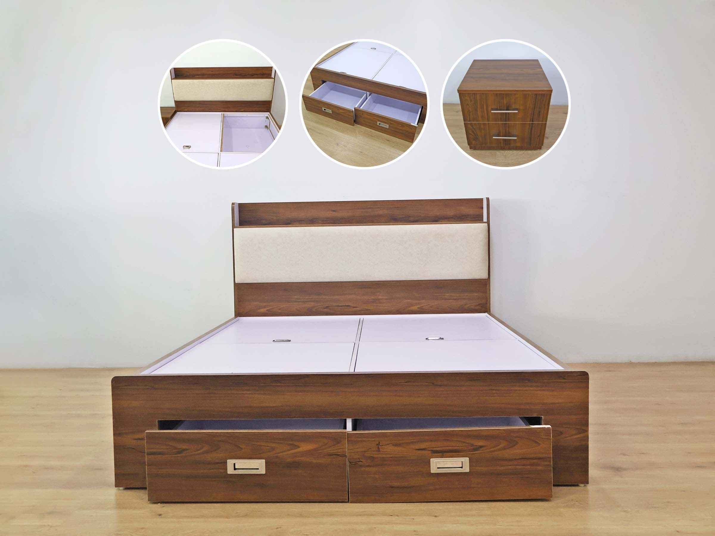 Queen Size Bed with drawers