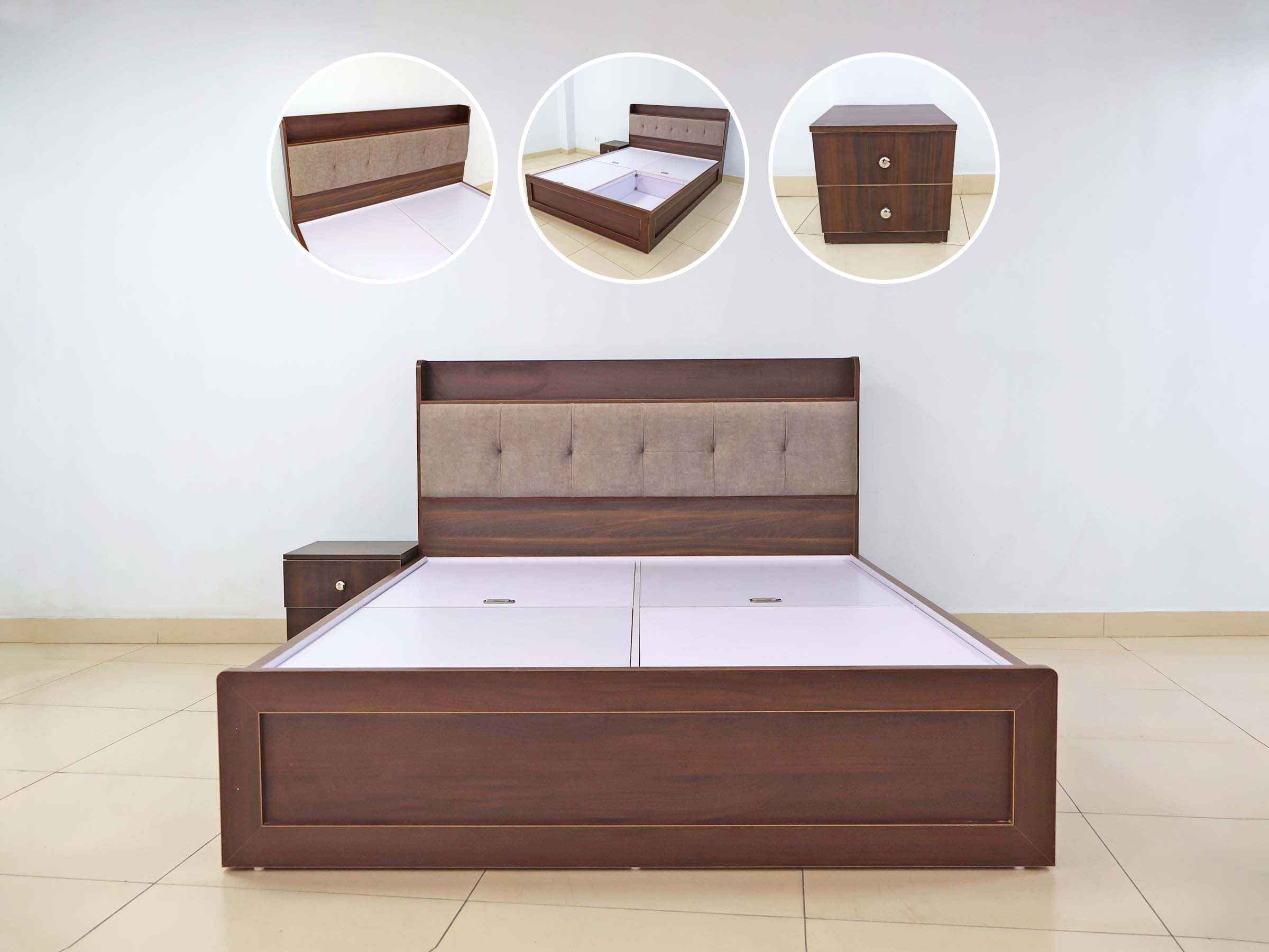 Walnut Nest Queen Bed