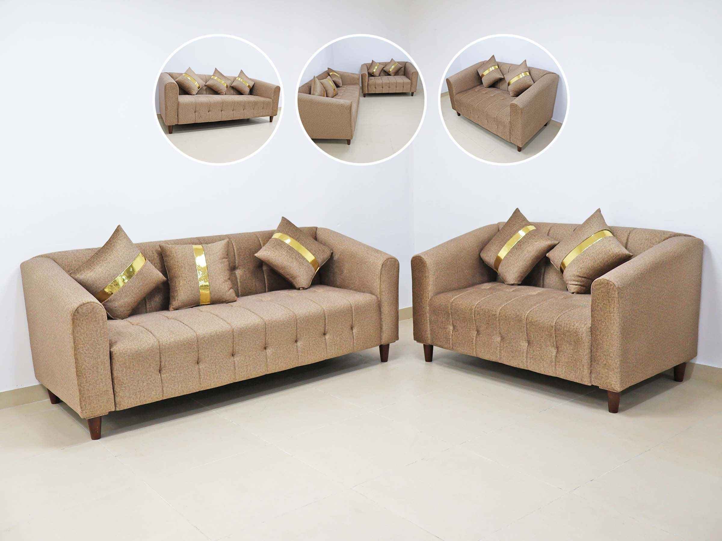 Brown Tufted Sofa