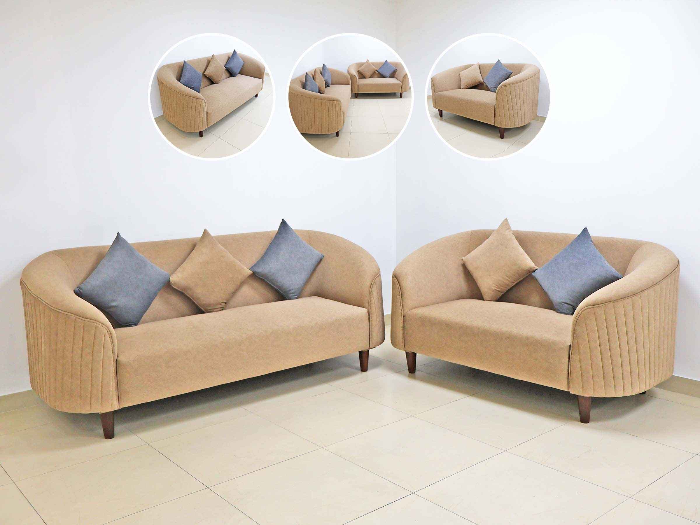 Beige Elegance Sofa Set