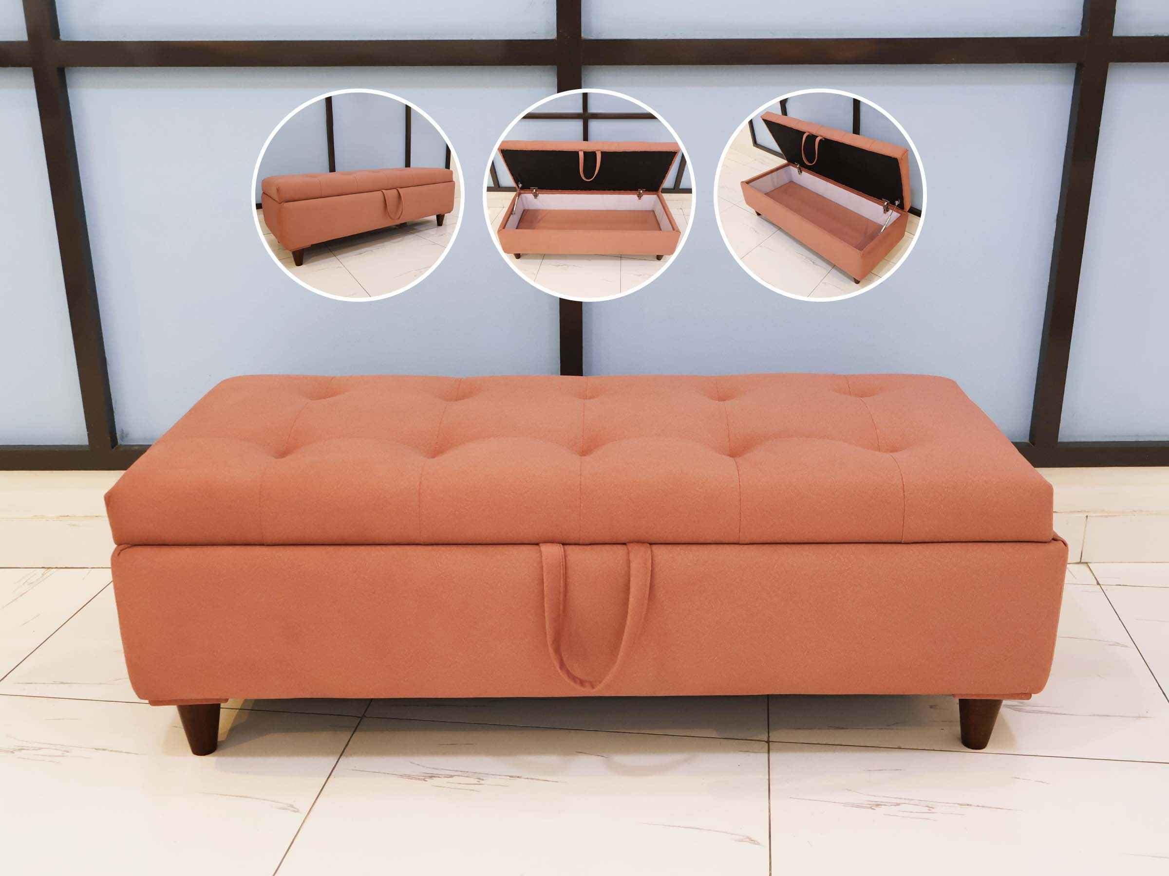 Pink Hydraulic Storage Bench