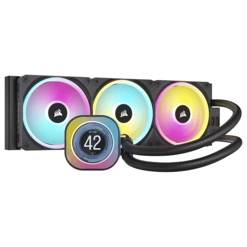 Corsair iCUE H150i Elite CAPELLIX Liquid CPU Cooler, RGB Pump + Fans, 360mm