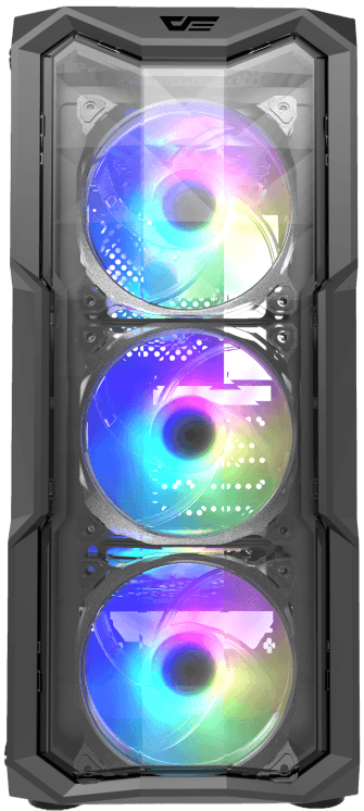 DarkFlash Aquarius ATX PC Gaming Transparent Case – Black