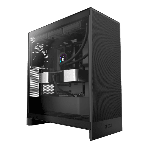 NZXT H7 Flow Mid-Tower Airflow PC Gaming Case – Black