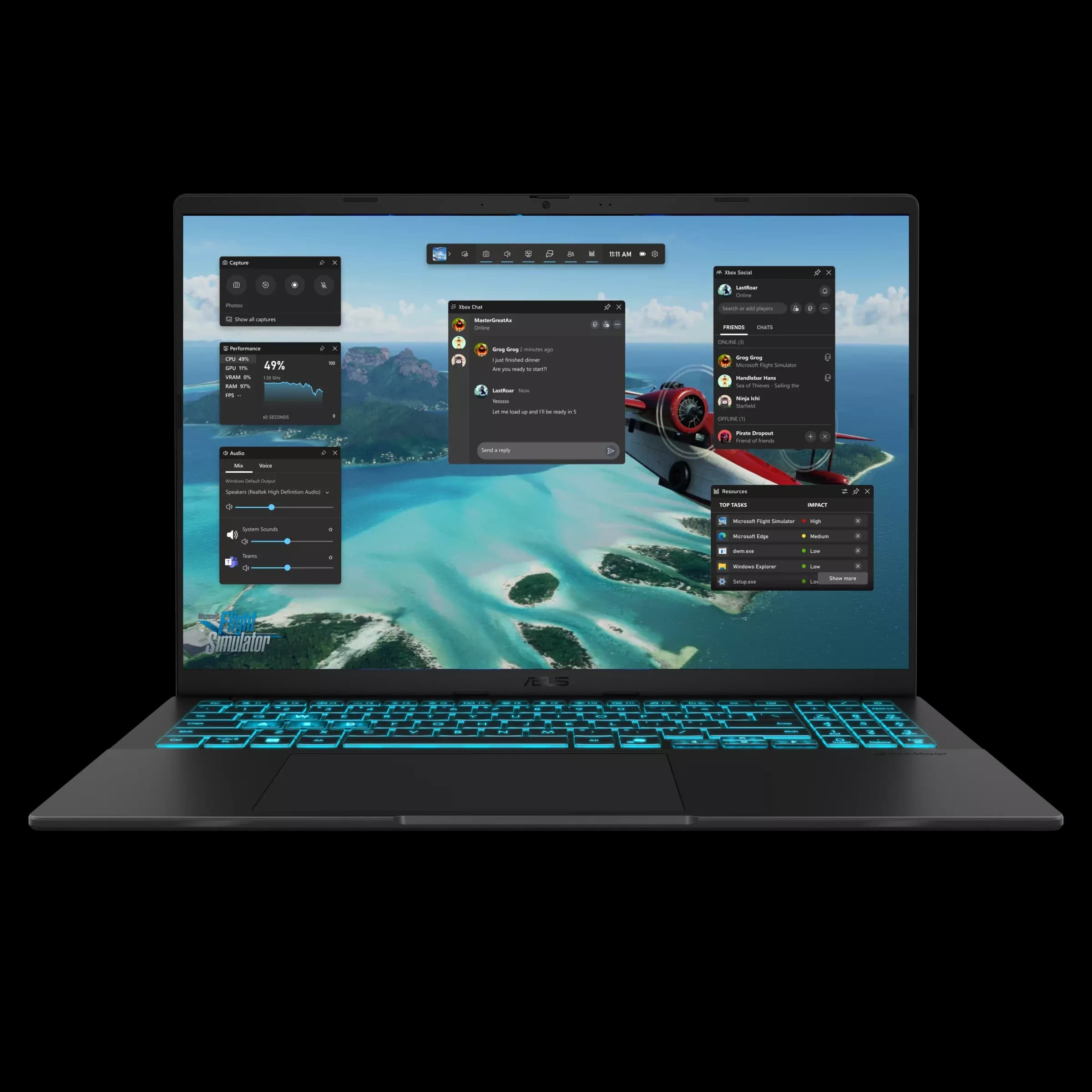 ASUS Gaming V16 2025 (Intel Core 7 240H | RTX 3050 Graphics) – 2 Year international warranty and 1 Year Perfect warranty, 16GB, 1TB, Black