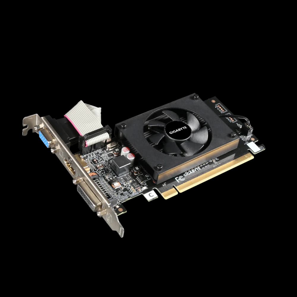 Gigabyte GeForce GT 710 (GDDR3) Low Profile 2G with Dual-link DVI-D, D-Sub, HDMI