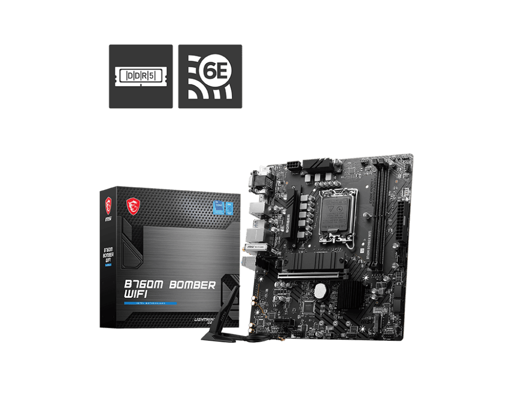MSI B760M BOMBER WIFI Intel Motherboard
