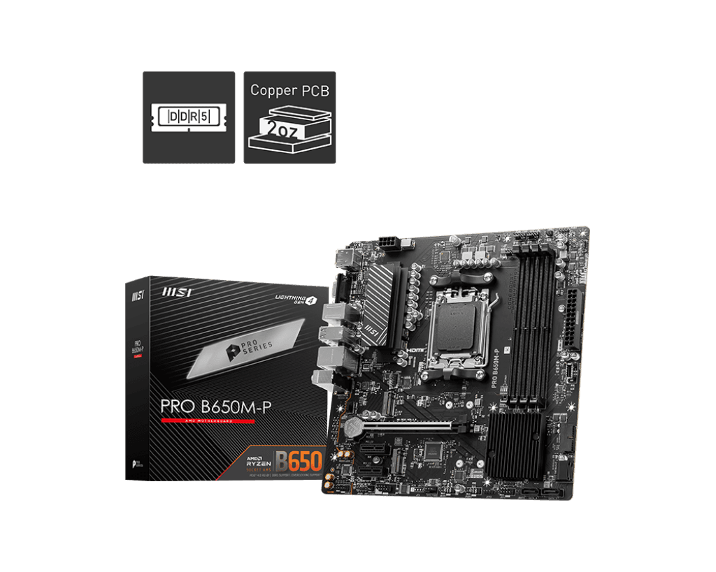MSI PRO B650M-P AMD Motherboard