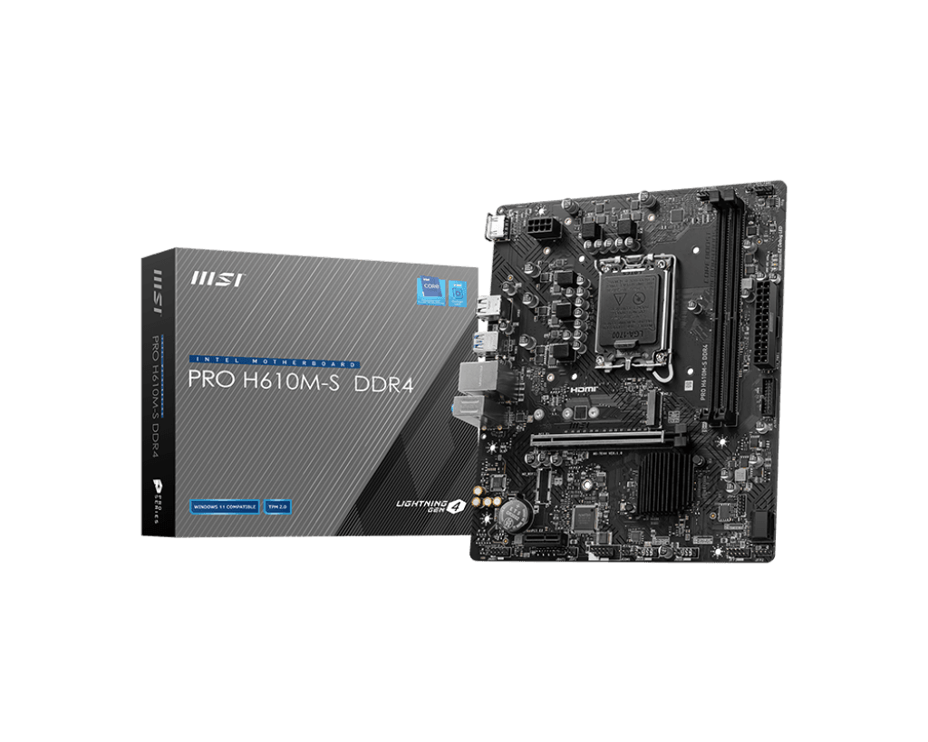 MSI PRO H610M-S DDR4 Intel Motherboard