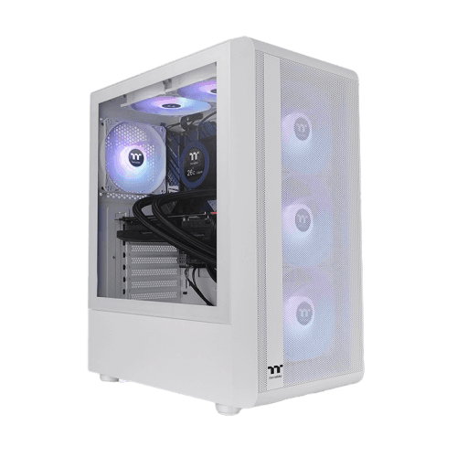Thermaltake S200 TG ARGB ATX Tempered Glass Mid Tower Gaming Computer Chassis – Black