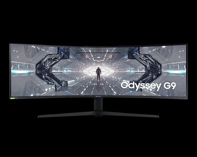 Samsung 49" Gaming Monitor with 32:9 aspect ratio display and 240Hz refresh rate