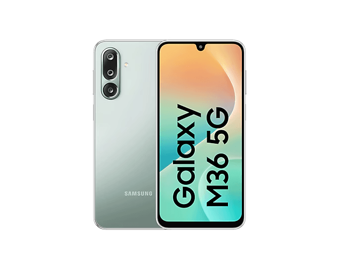 Samsung Galaxy M36 – 8/256GB, FREE 25W Samsung Charger worth Rs. 2499, Serene Green