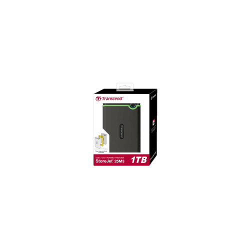 TRANSCEND - TS1TSJ25M3S - 1TB, 2.5''Portable HDD, StoreJet M3, USB 3.1