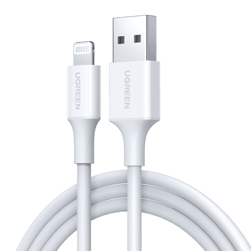 UGREEN US155 20728 USB-A, Lightning MFi 2.4A cable 1m - white – IHgXOYESNxrWpKSO