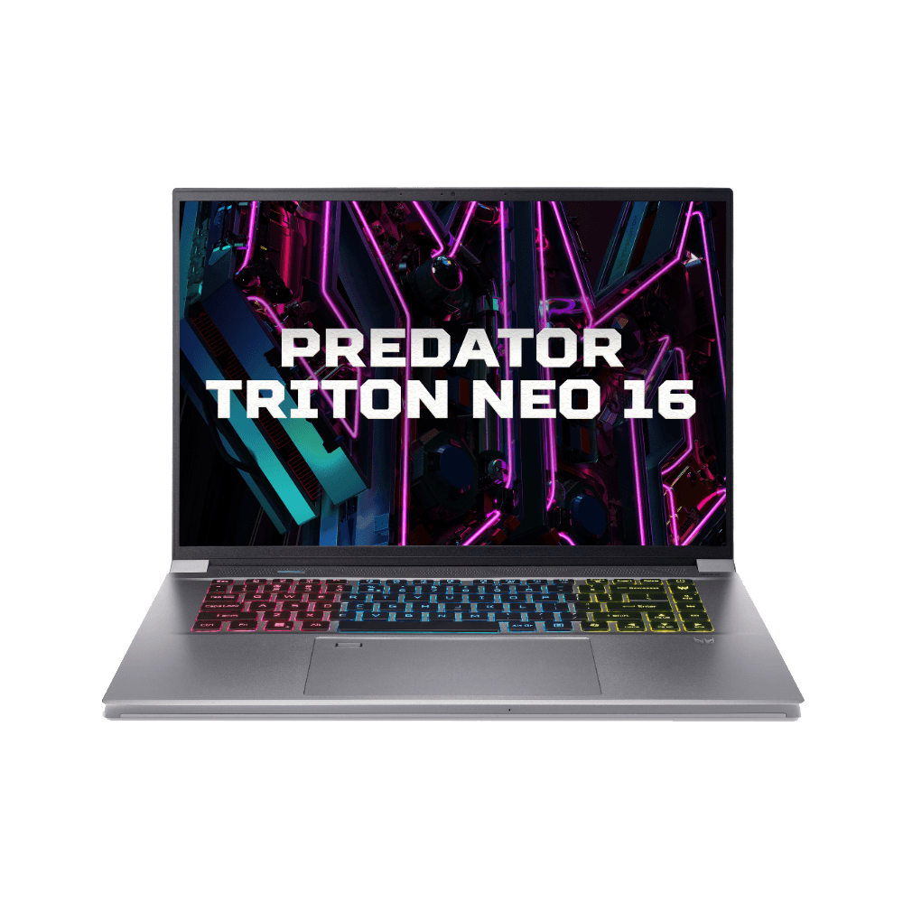 Acer Predator Triton Neo 16 2024 (Intel Core Ultra 9 185H | RTX 4060 Graphics) – Silver, 1TB, Havit Headphone + Gaming Mouse + Mousepad + Cleaning Kit + Bag + Keyboard, 32GB, 3 Years International Warranty