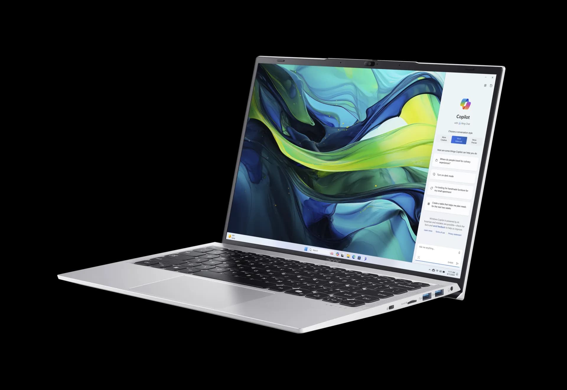 Acer Swift Lite 14 2025 SFL14-54M-786P (Intel Core Ultra 7 155U | Intel Graphics) – 16GB, 512GB, 1 Year Warranty, Silver