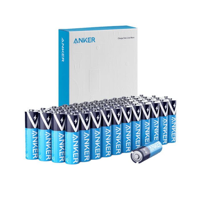 Anker Alkaline AA Batteries, Long-Lasting & Leak-Proof with PowerLock Technology