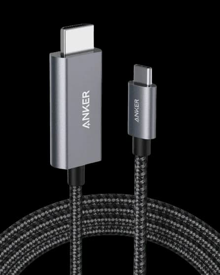 Anker USB C to HDMI Cable for Home Office 6ft, 4K 60hz Nylon Braided