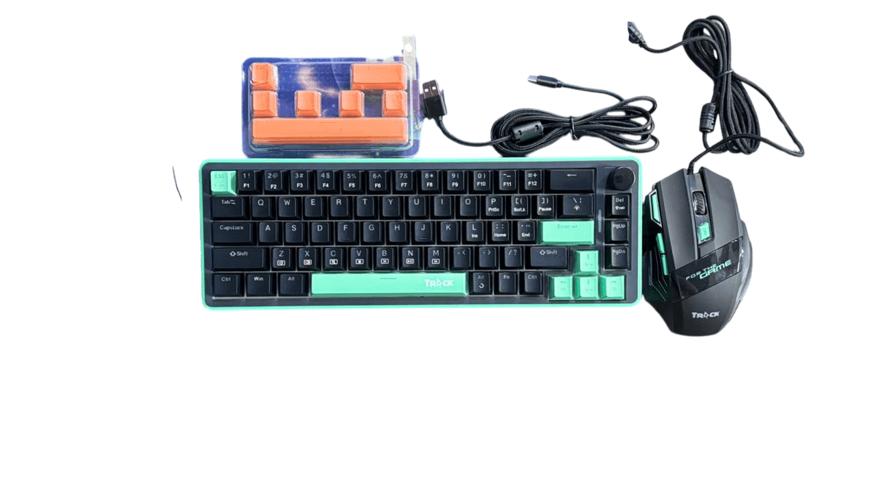 Track TK-586 Apollo Wired Optical Mouse and Keyboard Combo – RED