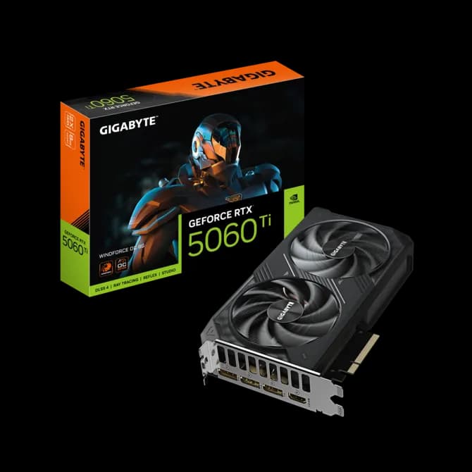 GIGABYTE GeForce RTX 5060Ti WINDFORCE OC 8GB – 3 Years Warrranty