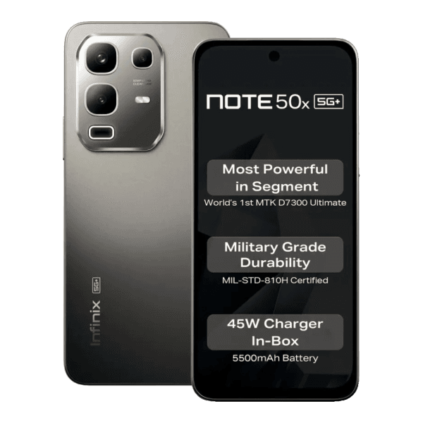Infinix Note 50x – 6/128GB, Titanium Grey