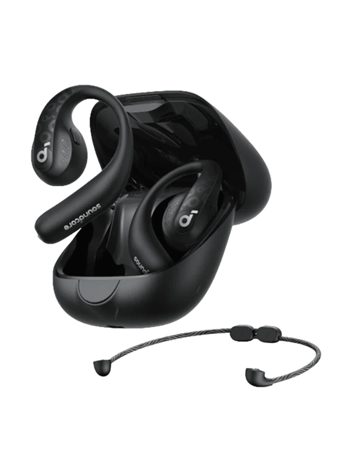 Soundcore AeroFit Pro Open-Ear Wireless Earphones Bluetooth Earbuds – Black