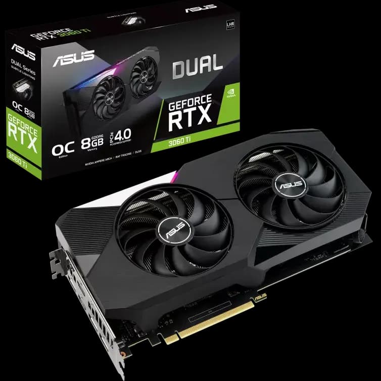 Asus Dual GeForce RTX 3060Ti V2 OC with LHR