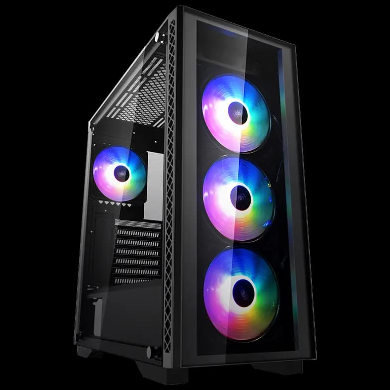 Deepcool MATREXX 50 ADD RGB 4F Mid Tower Computer Case with Dual Tempered Glass with 4 A-RGB Fans