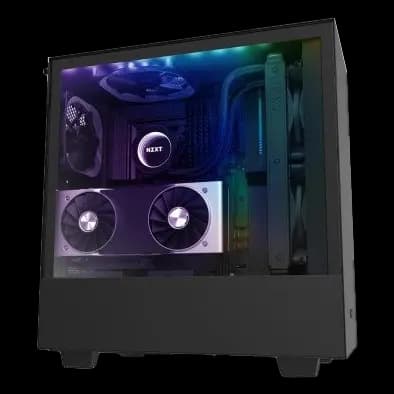 NZXT H510i, ATX Mid -Tower PC Gaming Case, USB Type-C Port, Tempered Glass, RGB Lighting – Matte Black