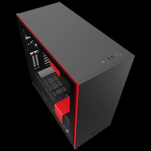 NZXT H710i ATX Mid Tower, Front I/O USB Type-C Port, Tempered Glass Side, RGB Lighting – Matte Black