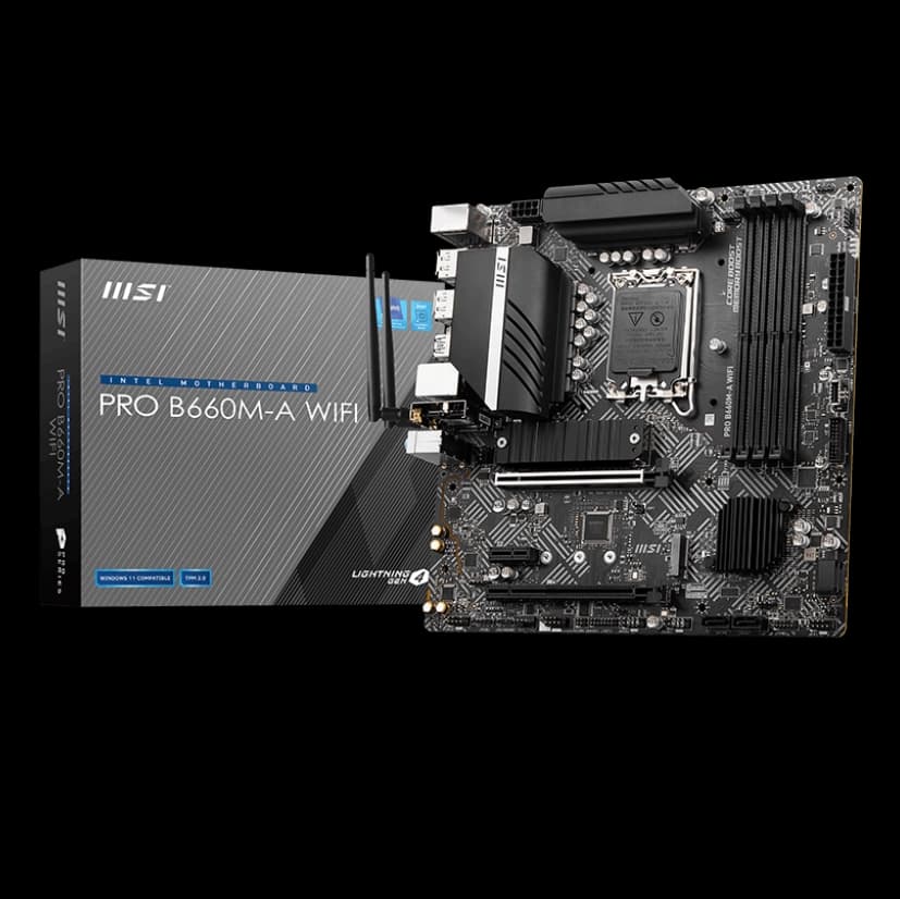 MSI M/Board Pro B660M-A WIFI DDR5 Intel 12th Gen