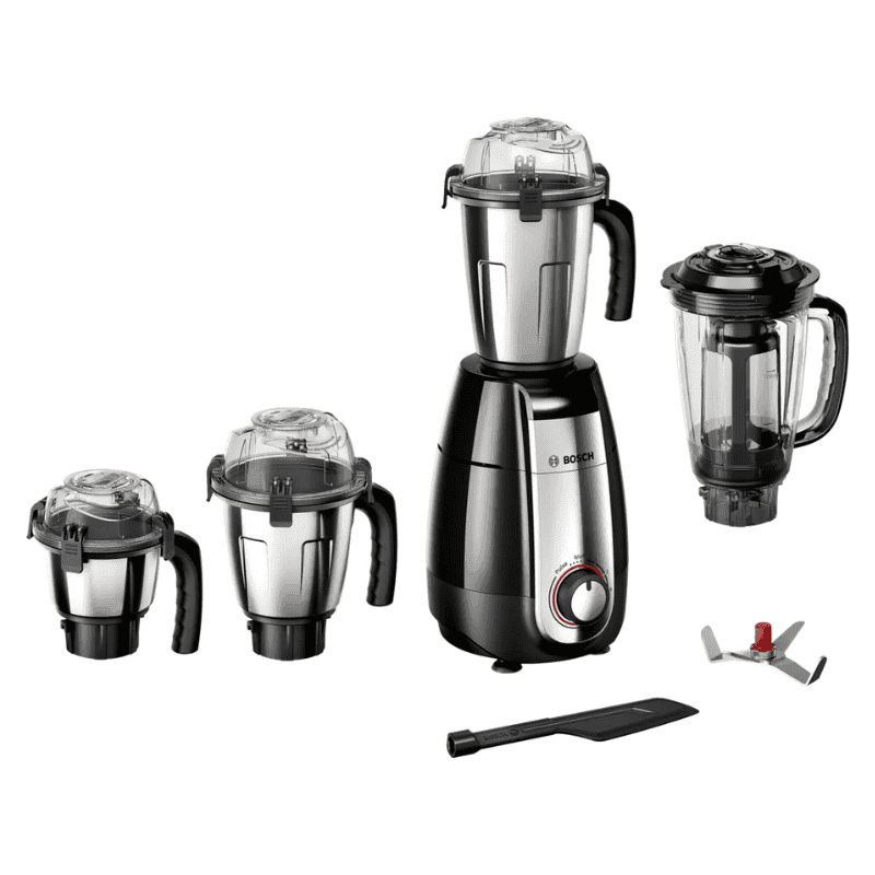 Bosch Mixer Grinder TrueMixx Pro 1000 W (MGM8842MIN, Black, 4 jars)
