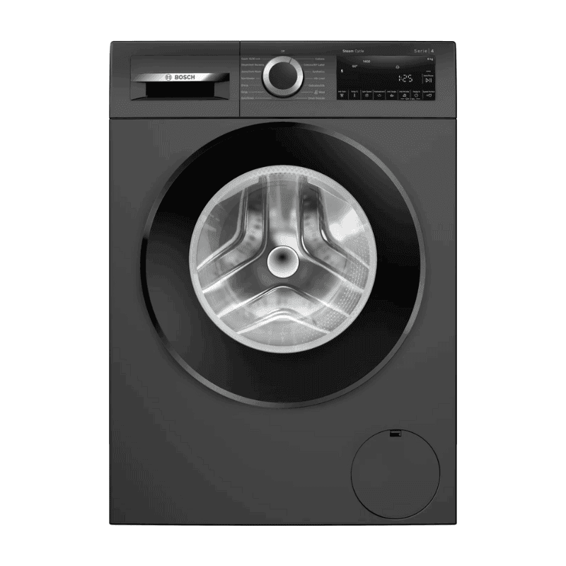 BOSCH 8 kg Fully Automatic Front Load Washing Machine (WGA1340TIN, Black Grey)