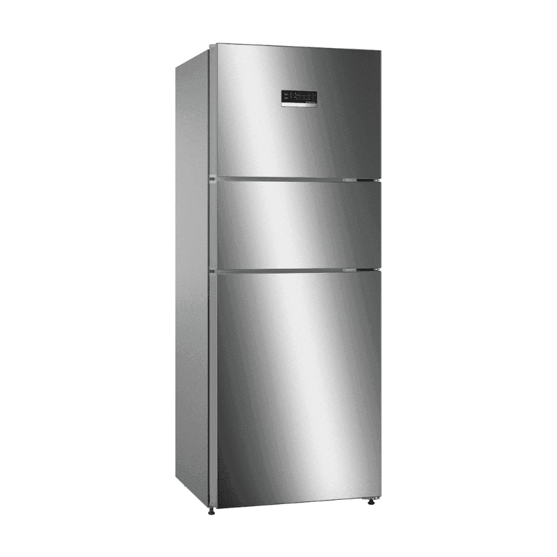 BOSCH 332L 3 Star Inverter Frost Free Triple Door Refrigerator (CMC33K03NI, 8-in-1 Convertible, Smoky Steel)