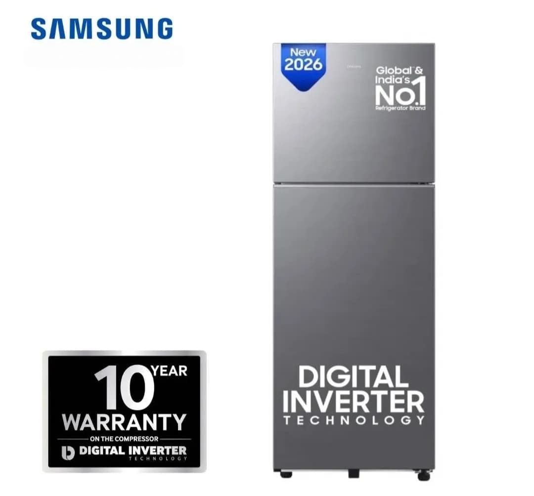 RT38DG5A2BS8IM Samsung 350ltrs. Double Door 5-in-1 Convertible Refrigerator