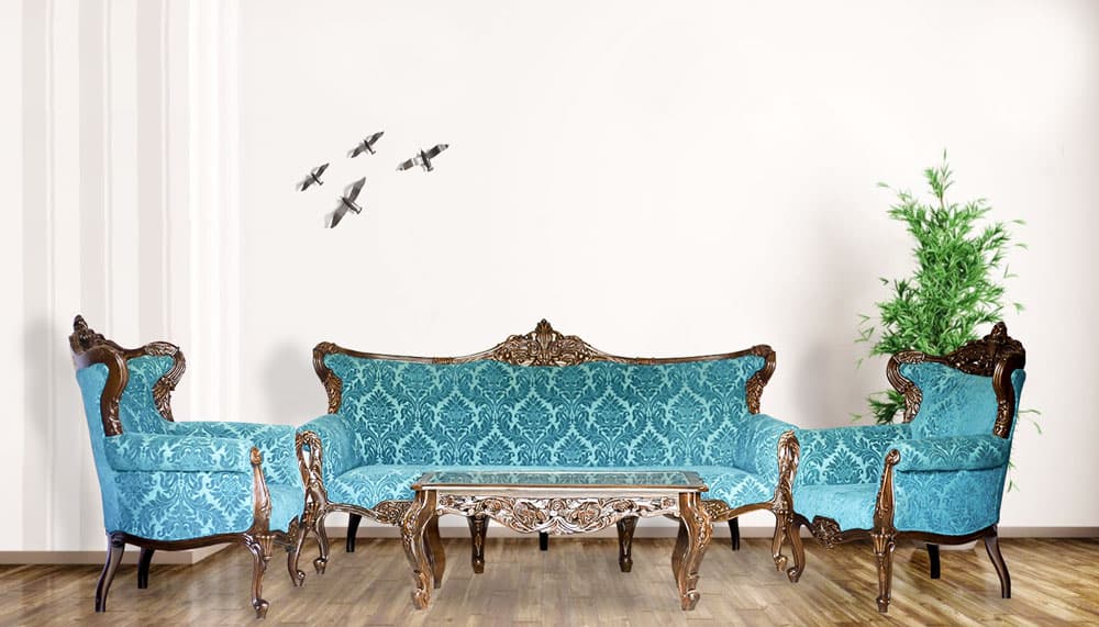 Carved Luxury Sofa - Funfurnish | Nepal's Largest Online Furniture Showroom