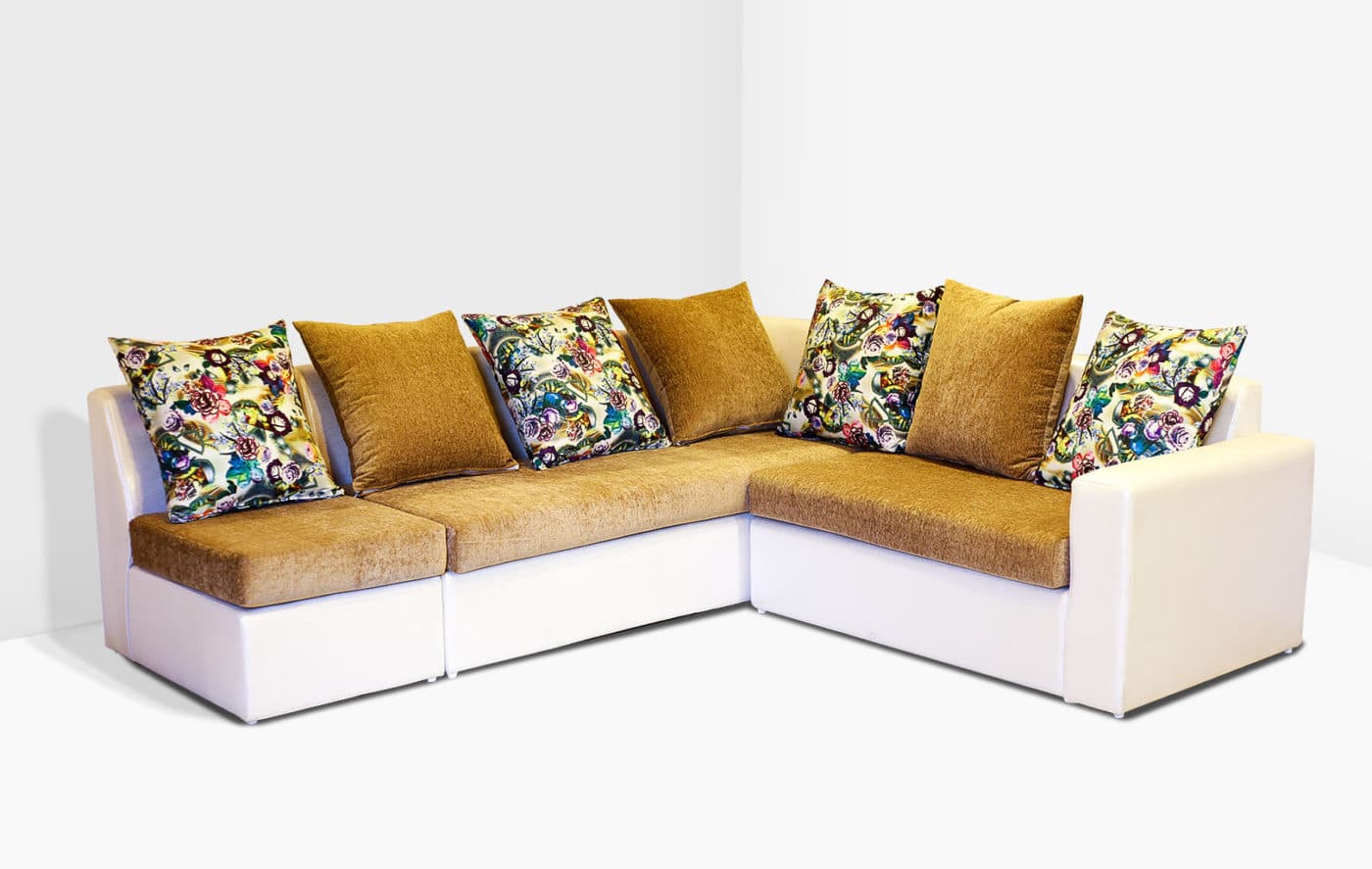 L shaped 6 Seater Fabric Sofa - Funfurnish | Nepal's Largest Online Furniture Showroom